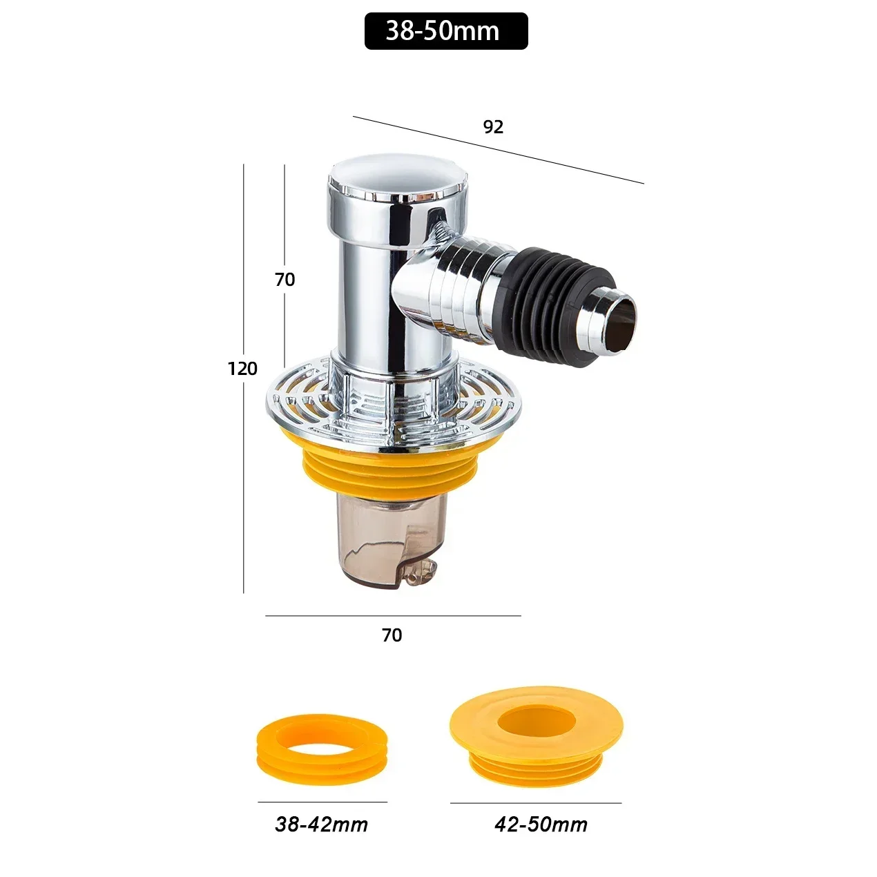 عالمي غسالة استنزاف غطاء أرضية ، خاص غسالة صحون موصل المجاري ، اكسسوارات الحمام ، محول 3-Way