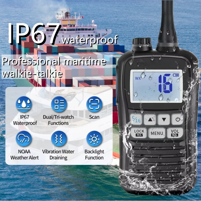 

Recent RS-25M VHF Marine Radio IP67 Waterproof 156.000-163.275MHz Handheld Float Radio Stadion Walkie Talkie