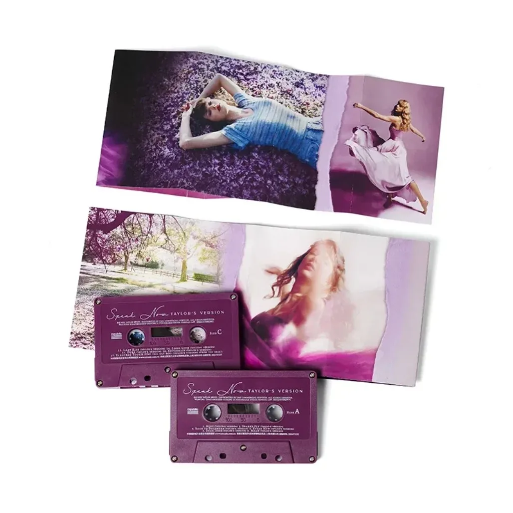 For Taylor Swift Speak Now Remastered Dual Cassette Tape Genuine Audio Tape With Photo Folding Collectible Gift For Swift Fans view 5