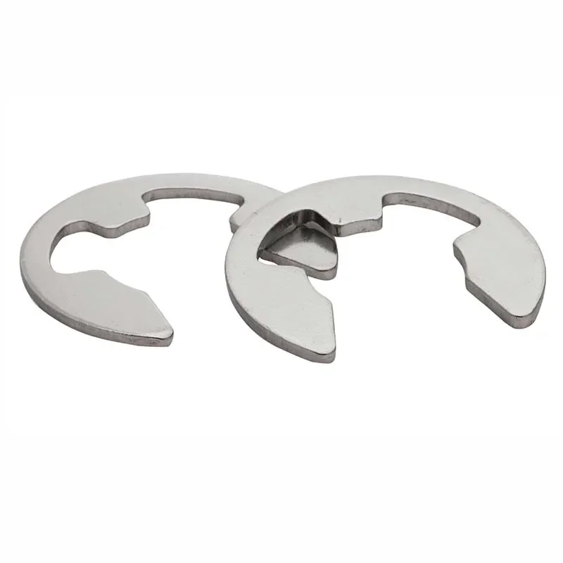 M1.2 M1.5 M2 M3 M4 M5 M6 M7 M8 M9M10M11M12M13M15M16 304 Stainless Steel E Clip Circlip Retaining Ring Washer for Shaft 10/100pcs