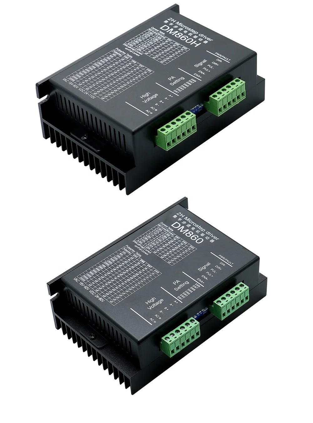 Driver Stepper Digital 2 Fase HLTNC DM860 atau DM860H untuk Motor Stepper NEMA 34 86 4.5NM 8.5NM 12NM yang Cocok untuk CNC