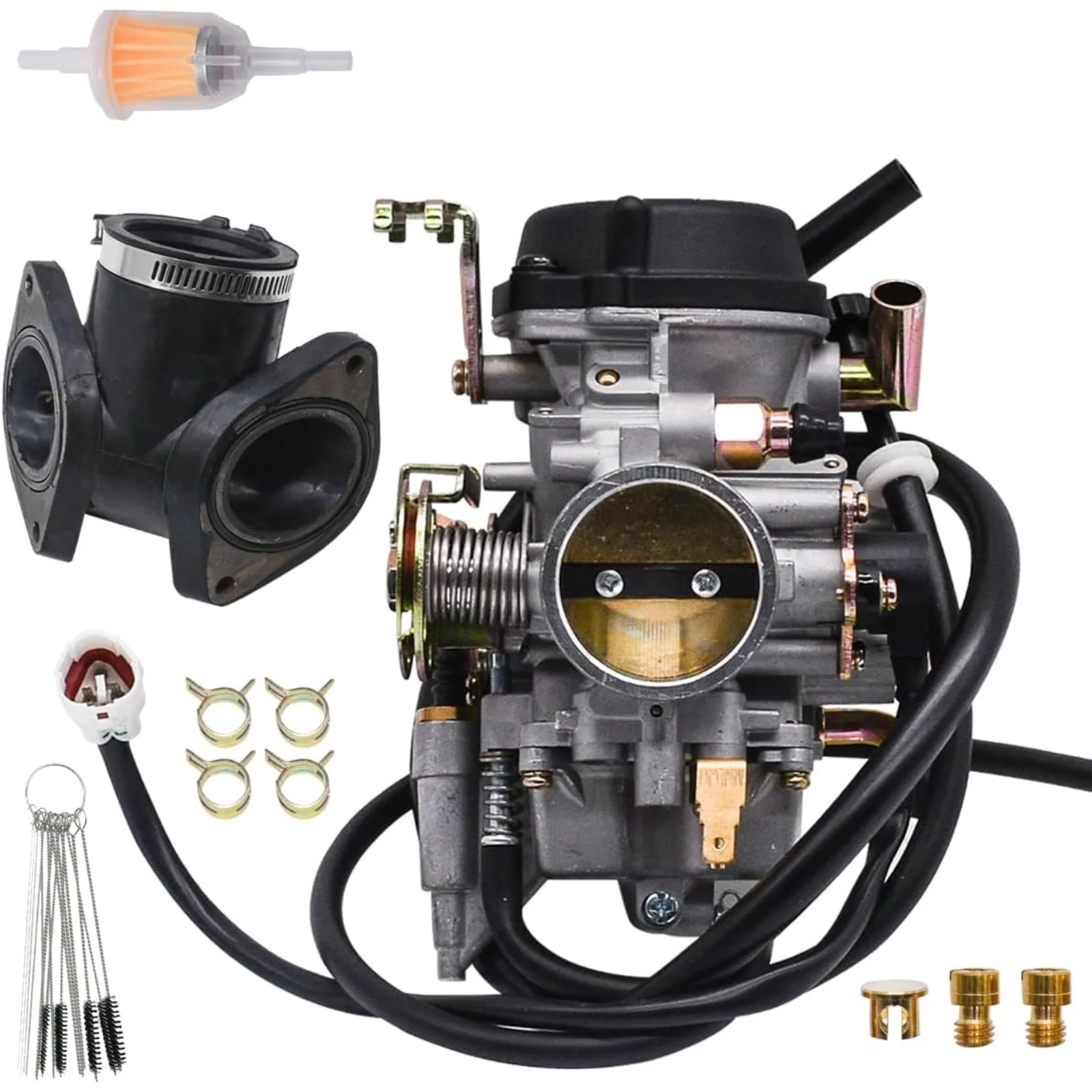 Carburetor for Yamaha Road Star XV1600 1999-2003 XV1700 2002-2014Carb 4WM-14101-03-00 with Carburetor Joint Intake Manifold Boot