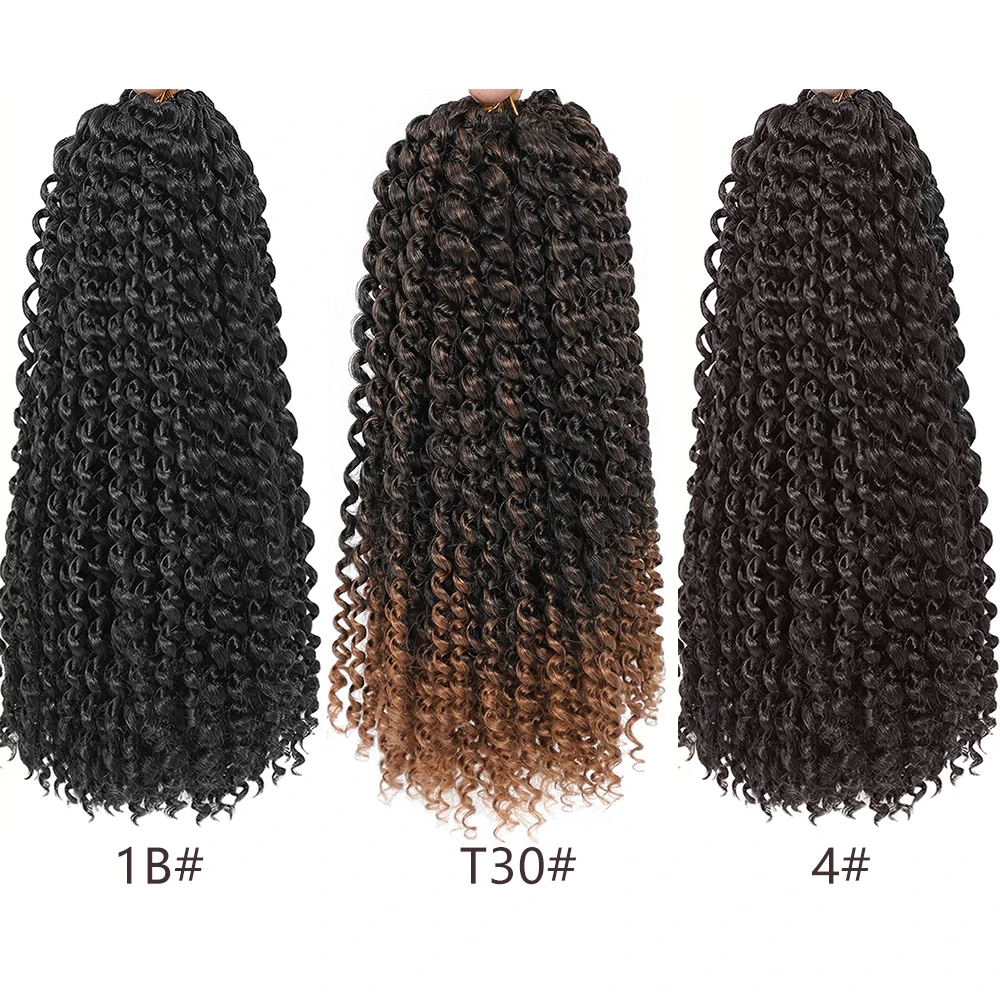 Волосы Passion Twist 1/6 упаковок, волнистые вязанные крючком волосы, вьющиеся плетение волос для бабочек, синтетические вязанные крючком косы Bohe