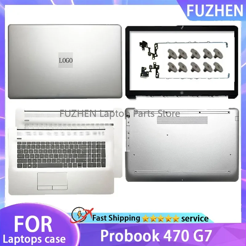 

NEW For HP Probook 470 G7 Laptop LCD Rear Cover/Front Frame/Palm Pad Keyboard/Bottom Cover/Hinge silvery