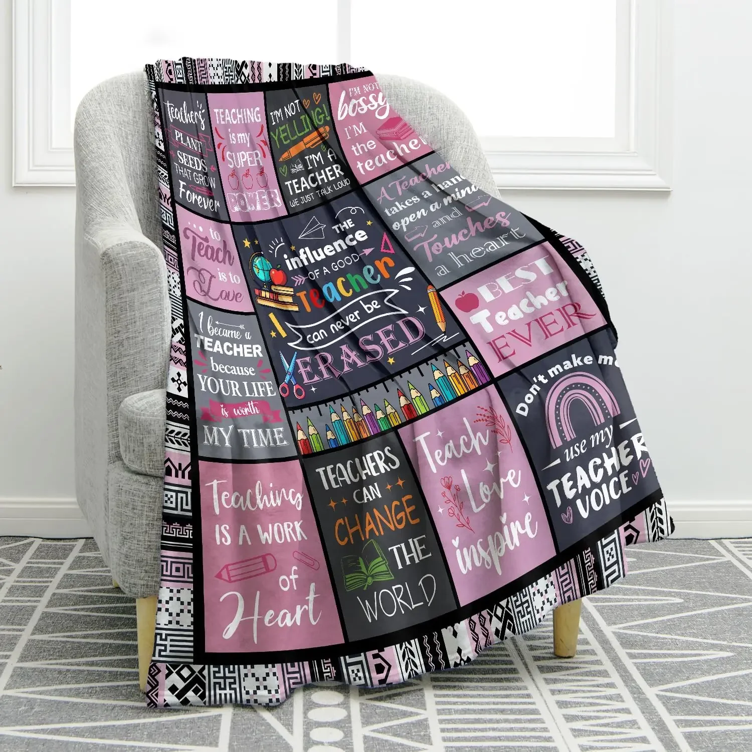 Cozy Soft Blanket Warm Throw Blanket Printed Bedspread Sofa Blanket For Bed Couch Travel Office Nap All Season Bedding