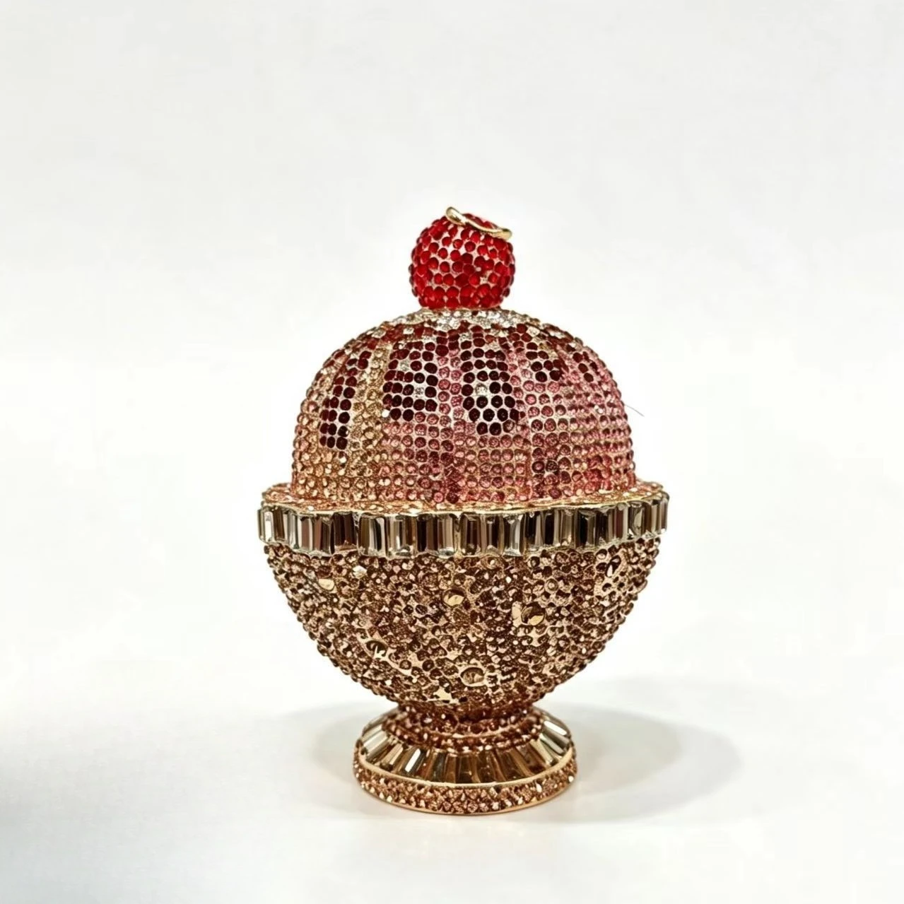 Premium dinner bag New ice cream cup-shaped diamond dinner bag