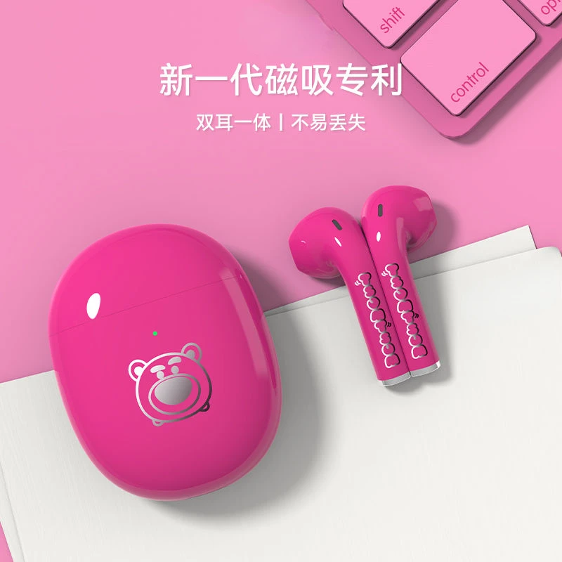 Lotso girls' new compact, portable, smart, noise-canceling, high-quality, long-lasting, in-ear wireless Bluetooth headphones