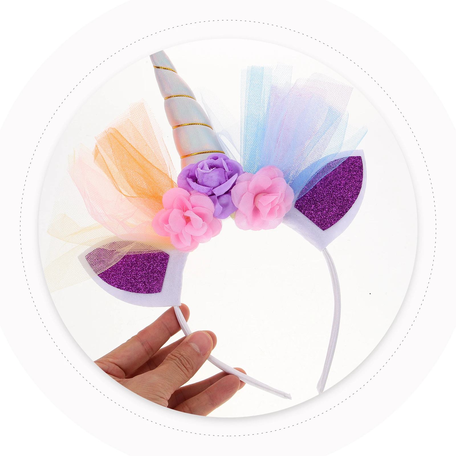 

Unicorn Headband Horn Children's Horns Birthday Party Decorations Princess Crown for Girls Adult
