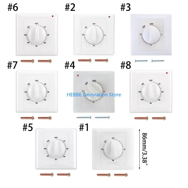 B0KC Digital Timers Control Switches Mechanical Countdowns Timers Switches Automatic Power Close Mechanical Light Switches