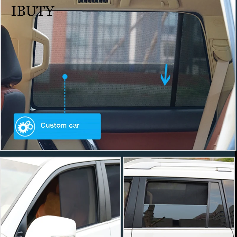 For Hyundai IONIQ 2018 2019 2020 Magnetic Car Sunshade Side Window Mesh Curtains Sun Visor UV Heat Sunshield Protection Cover