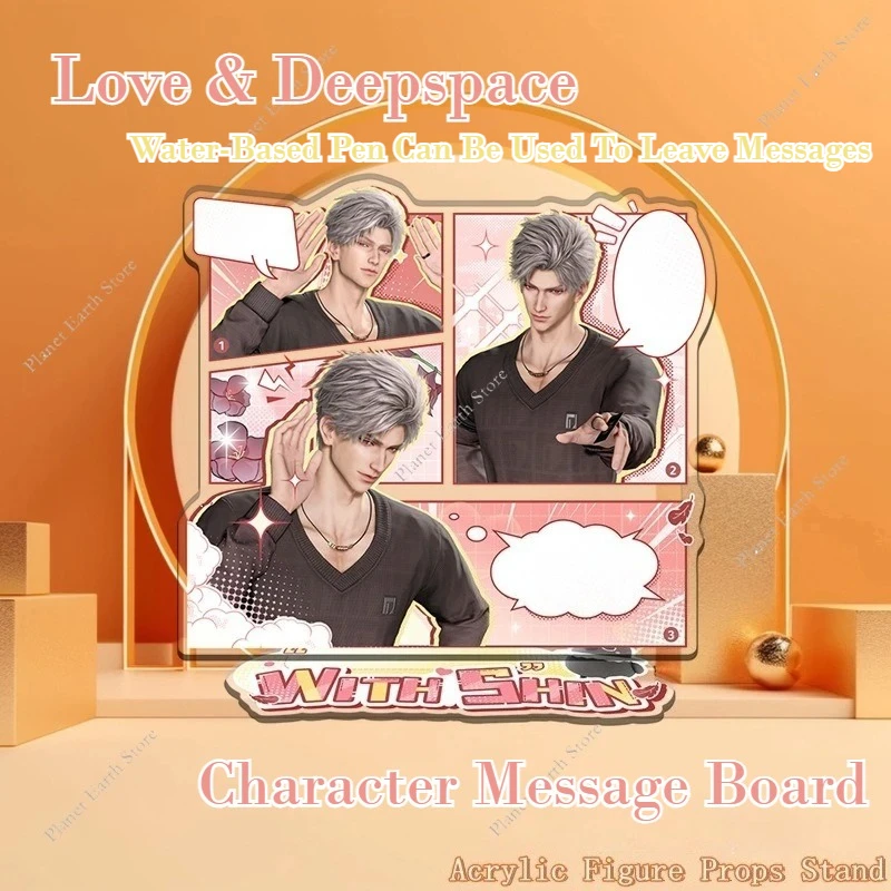 Love & Deepspace Character Water-Based Pen Message Board Stand - Sylus Rafayel Zayne Xavier Caleb Anime Cartoon Desktop Ornament