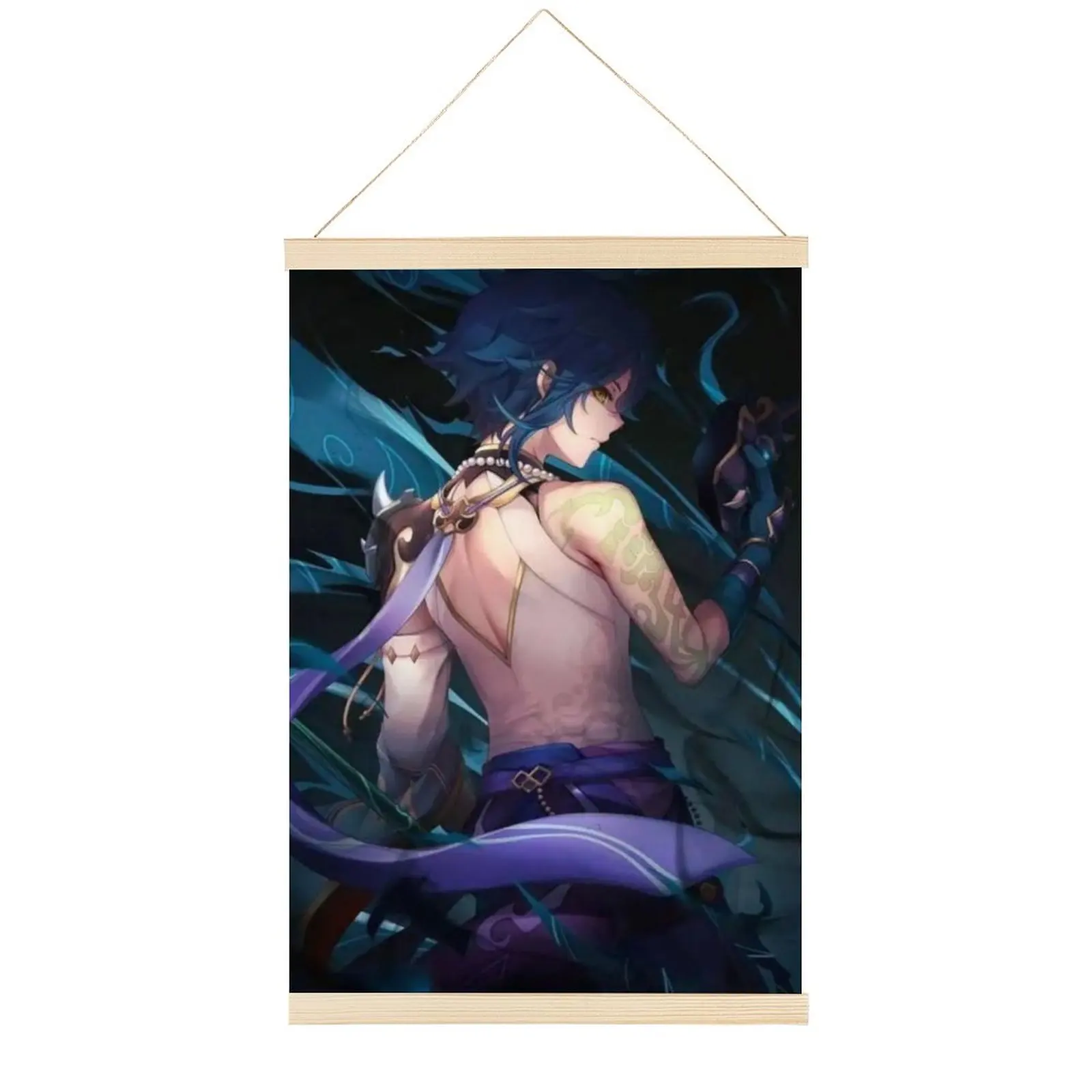 

Xiao Canvas Hanging Picture Japanese Anime Painting Home Decor Wall Scroll Posters