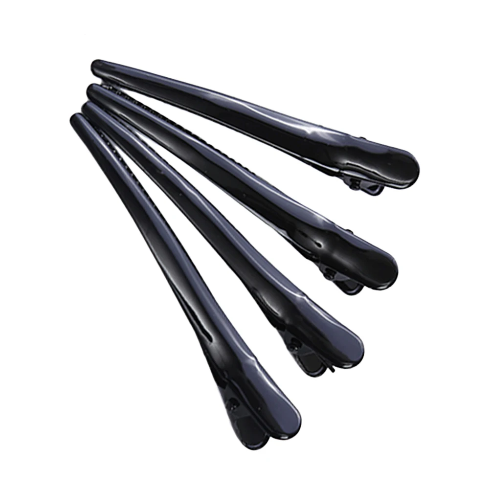 

4 Pcs Hairdressing Clips Styling Tool Sectioning Bobby Pins Black Barrettes Salon Accessories Plastic Partition Clips for Home