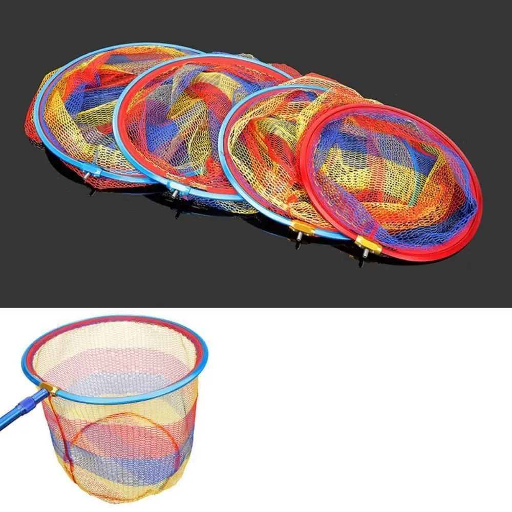 Aluminium slitina rybaření síťky hlava skládací pletivo rybaření čerpat rybaření ruka sit' pestrý 30-45cm deepen rybaření síťky