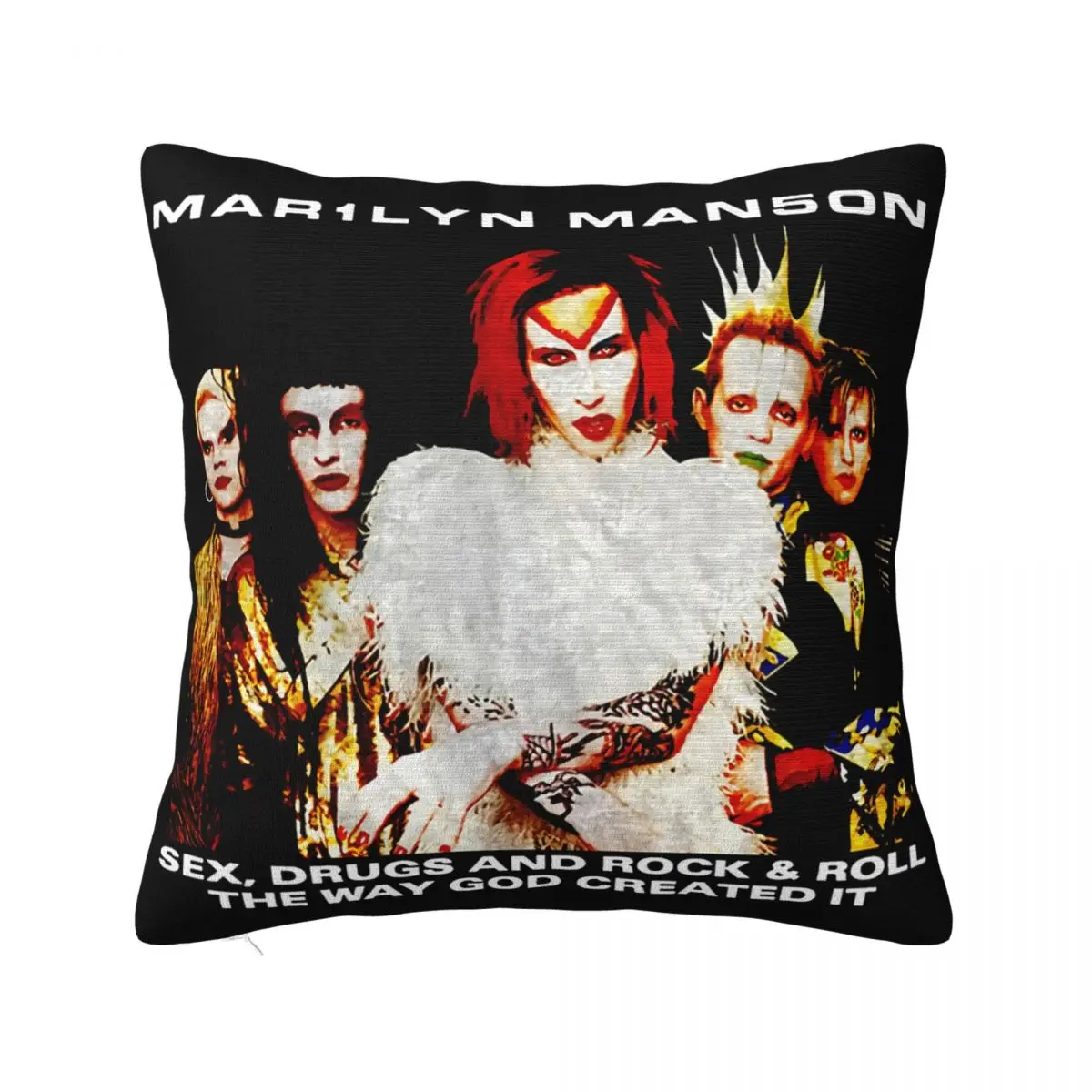 Marilyn Manson Rock Is Dead Tour New 100 Front Back Design Fashion Geek Science Stylish Pillow Case