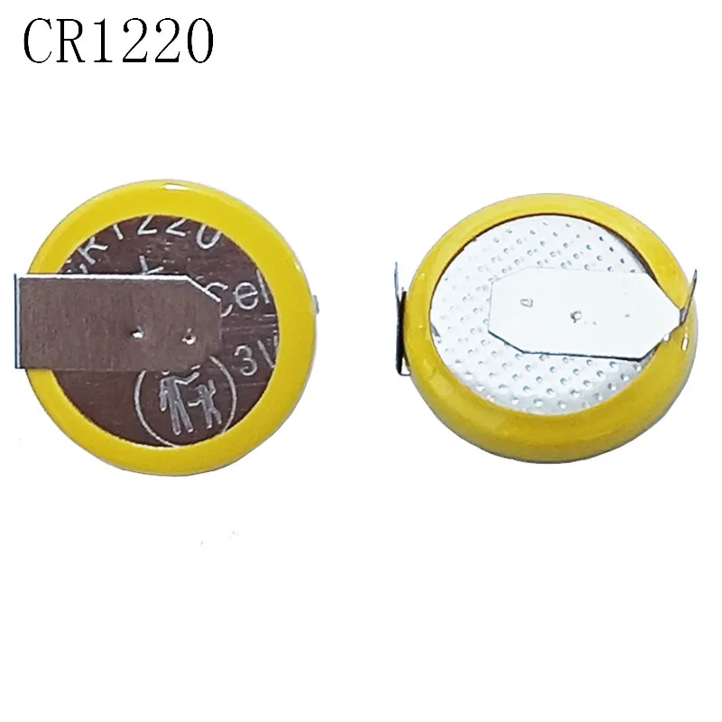 5PCS/LOT  CR1220 1220 With soldering foot Button Cell Battery lithium battery good quality