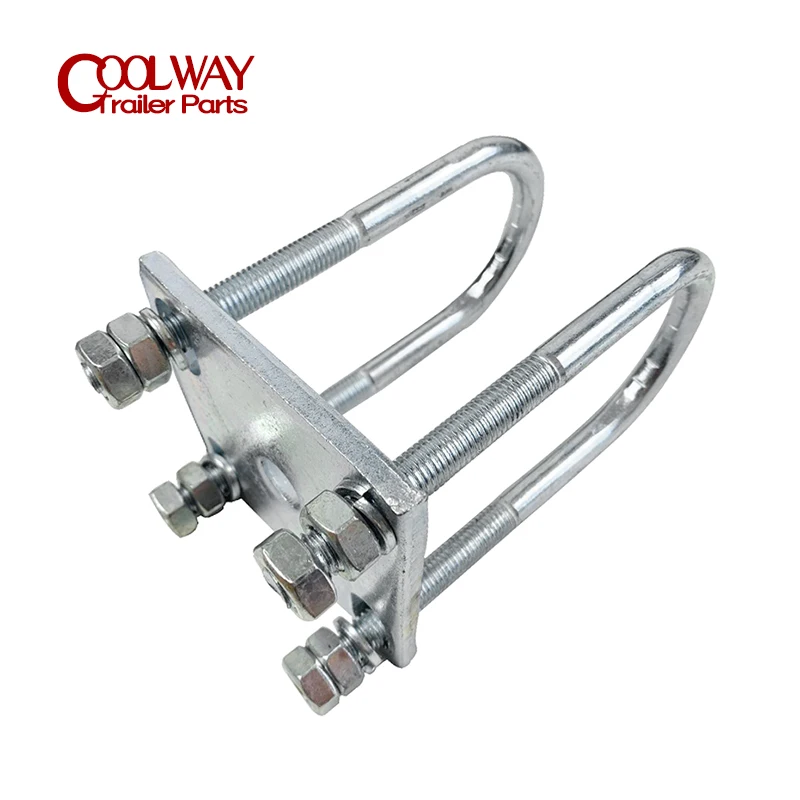 4PCS High Tensile Zinc Plated Axle U Bolt 60mm Round M12 Leaf Spring Clamp Trailer Truck Ute Parts