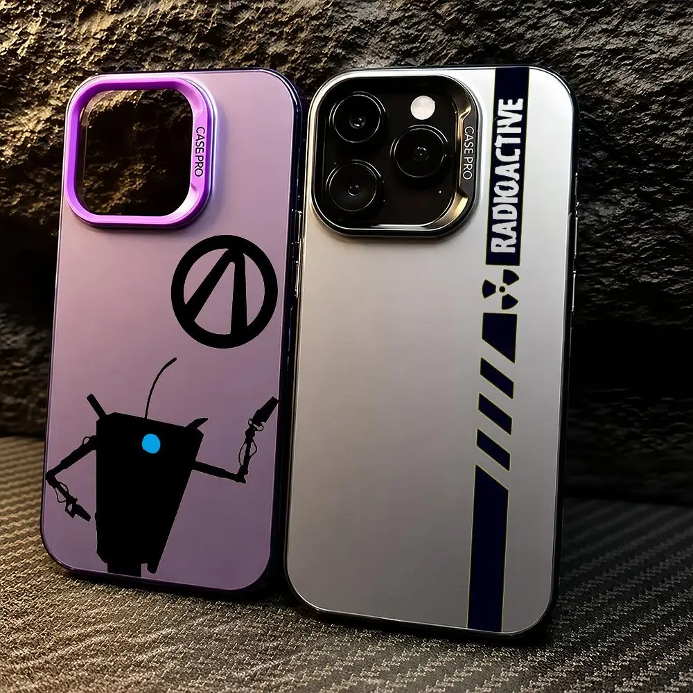 Capa de Telefone Claptrap para iPhone 11/12/13/14/15/16/17 Pro Max, Capa de TPU com Gradiente de Cor, Protetor à Prova de Choque