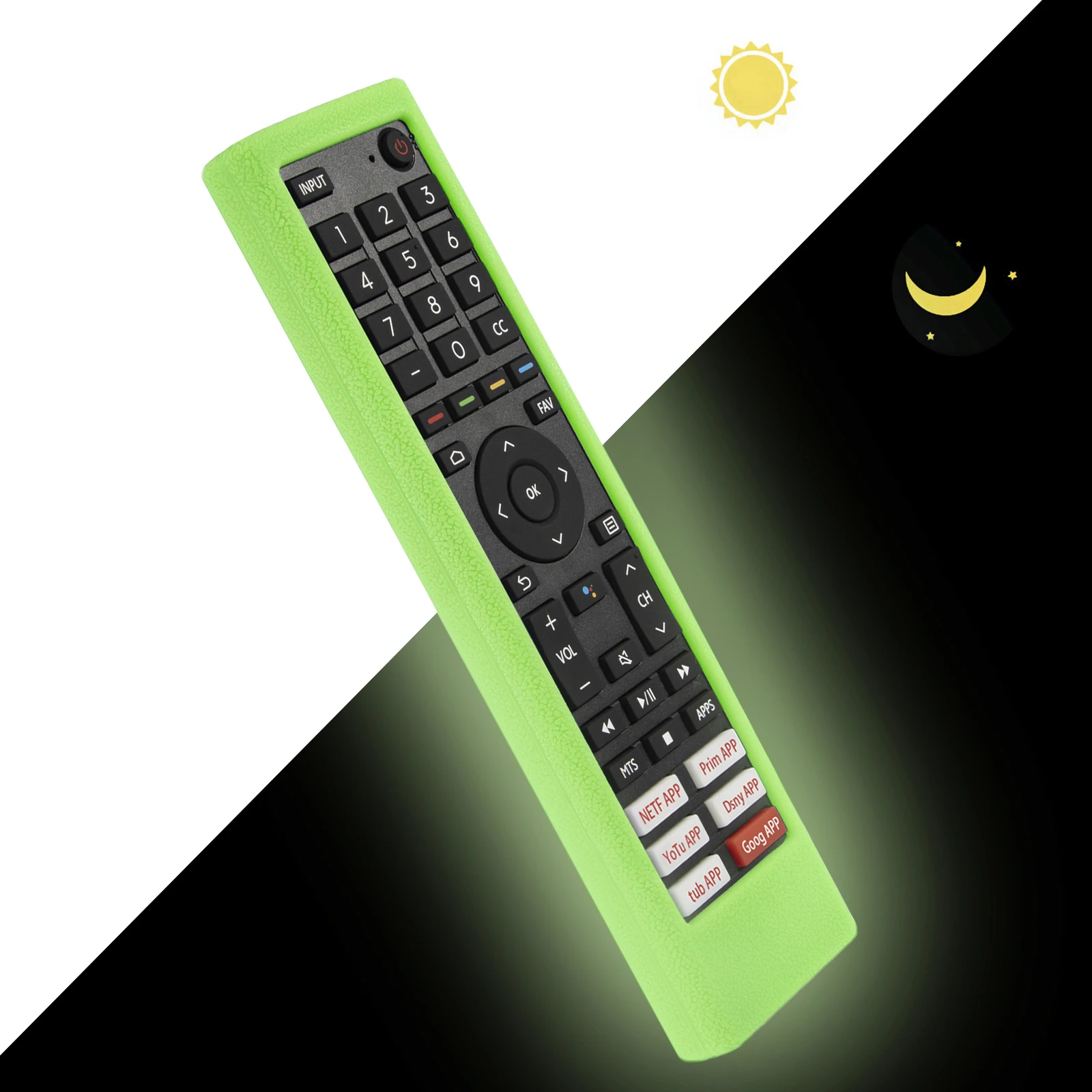 Covers for Hisense ERF3F80H ZDB1210320 TV Remote Control  Silicone Protective Remote Control Case With Loop Cape