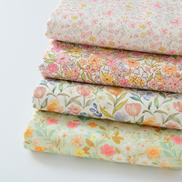 Handmade DIY Floral Dress Cotton Fabric for Country Style Shirt Skirt Material
