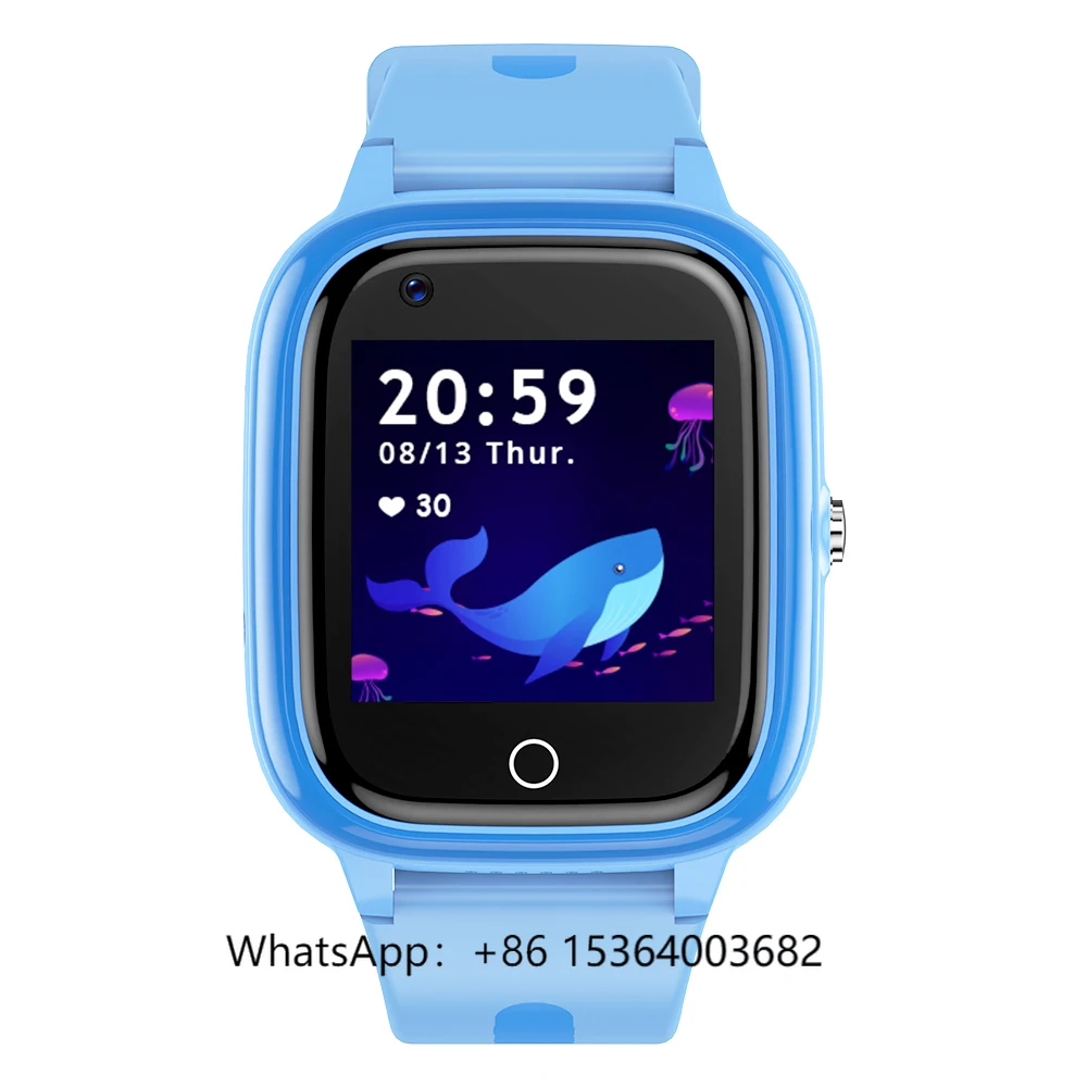 

TJXLWonlex CT03 4G RTOS CAT1 GPS SOS Video call Kids SmartWatch with Transparent Casing Small Size Free Accessories Waterproof B