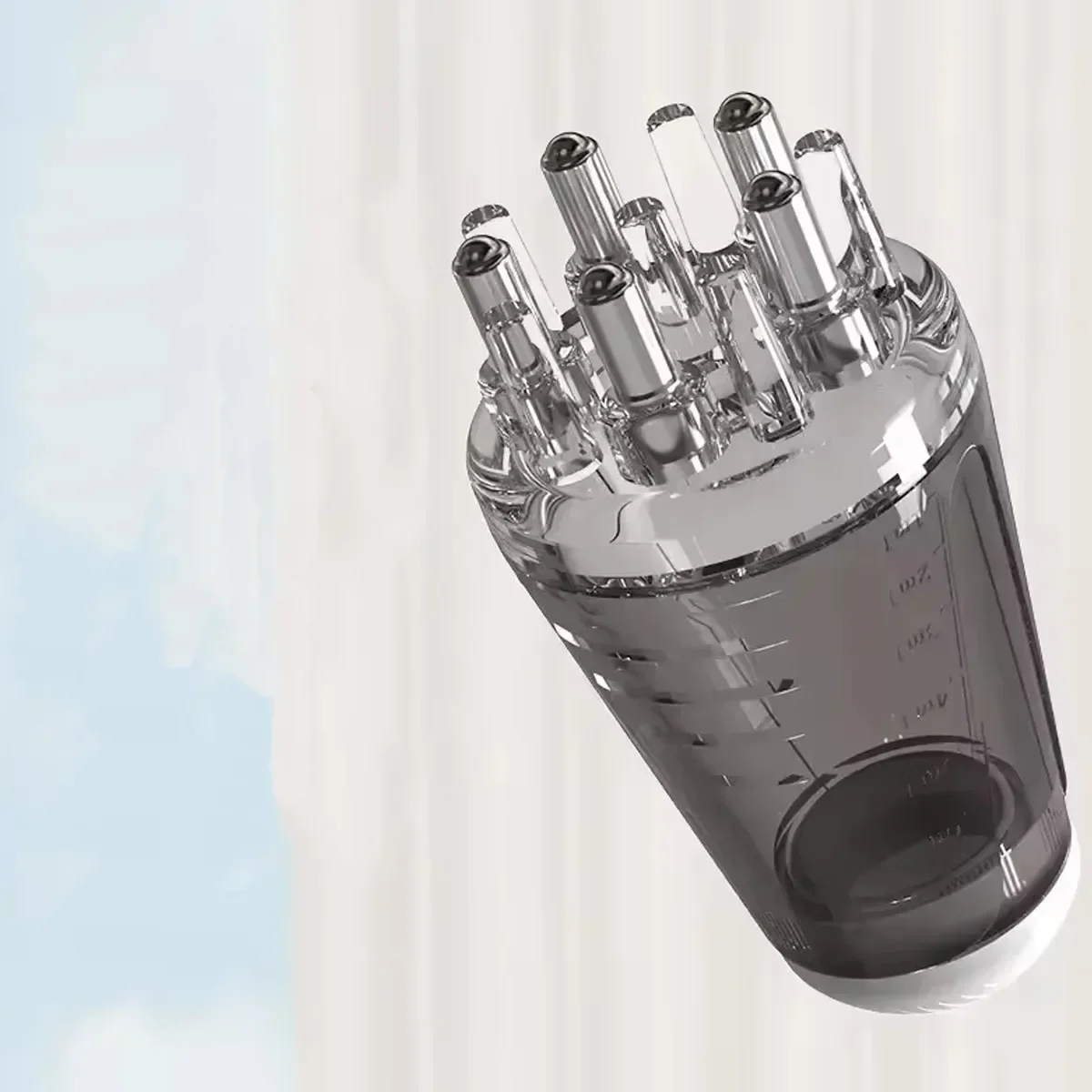 قطعة واحدة من مشط دوار لتنشيط فروة الرأس - كرة تدليك مملوءة بالزيوت العطرية لتعزيز نمو الشعر وتغذية علاج فروة الرأس