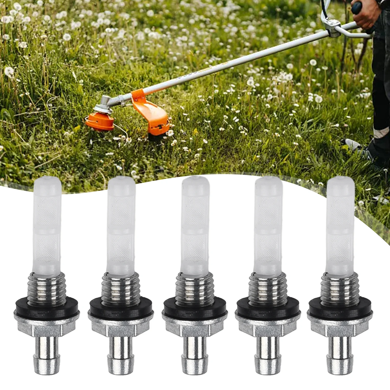 Reliable Performance Fuel Tank Joint Filter for Lawnmower Brushcutter Trimmer Water Pump Generator Engine Motor Parts