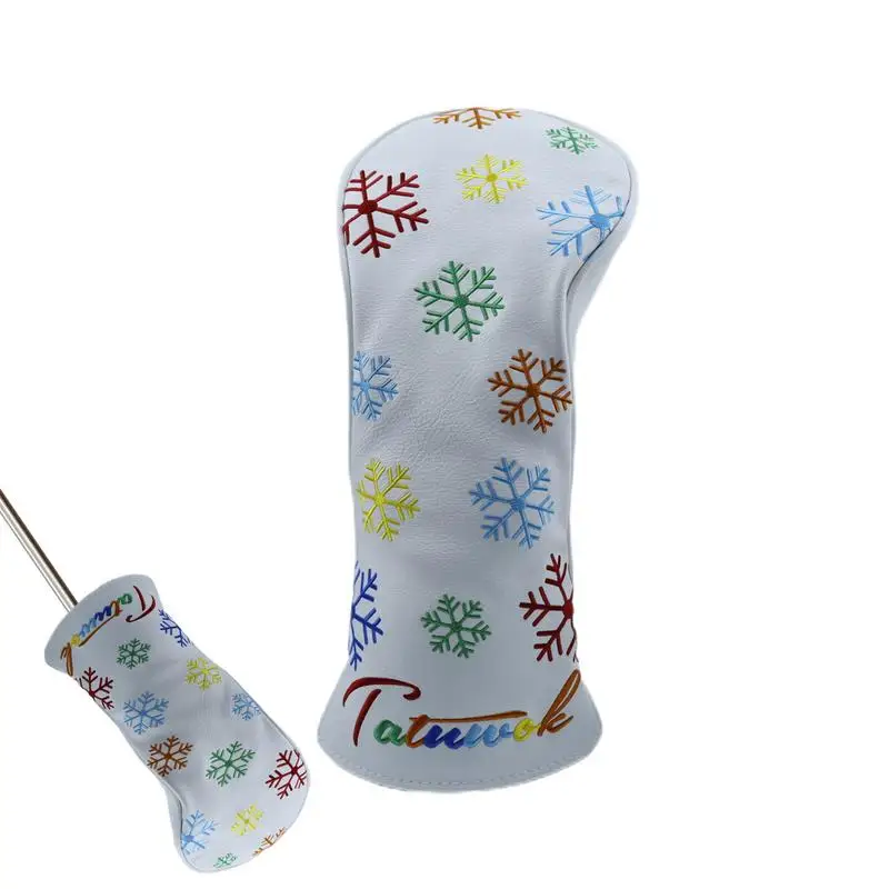 

Golf Head Cover Sports Golf Head Protector Snowflake Embroidery Golf Club Protection Tool For Golf Novices Enthusiasts