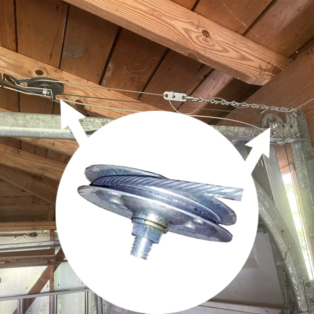 Galvanized Steel Garage Door Roller Replacement Kit Pulley Set For Standard Residential Overhead Doors Smooth Operation