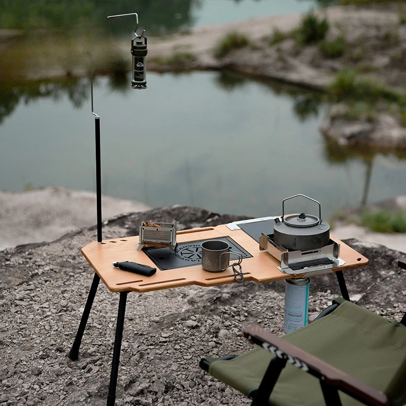 Outdoor portable, all-in-one tea table multi-function, one-second storage, foldable, retractable, travel camping