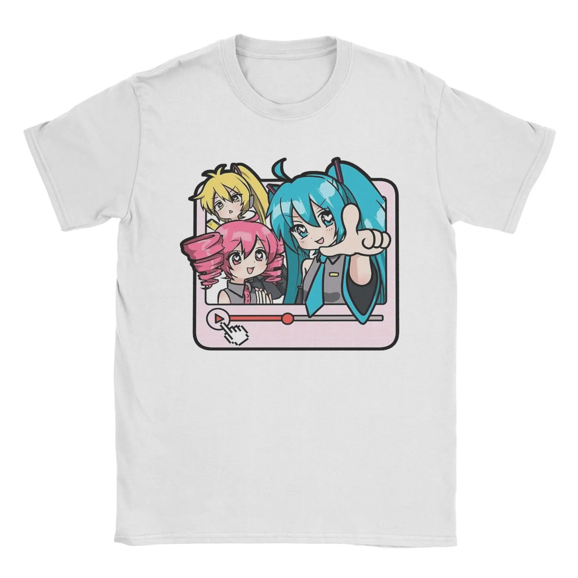 トリプルバカカサネテト秋田ネル-vocaloid-プレイリストソング-tシャツ-綿-100-ヴィンテージ-tシャツ-半袖服