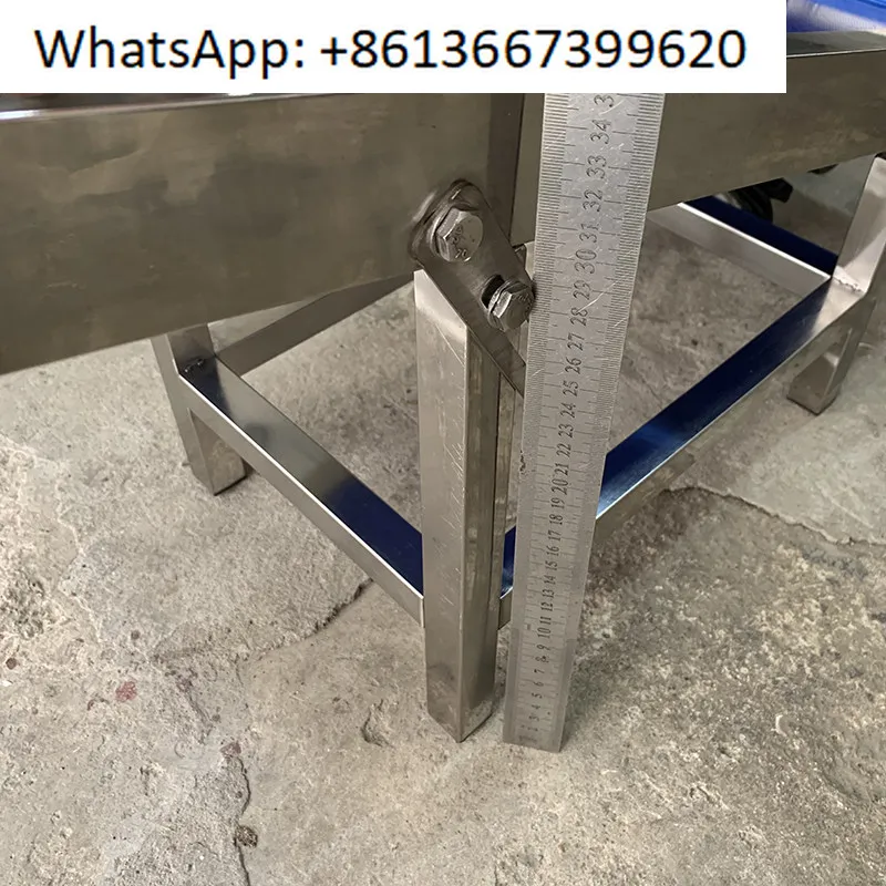 Vertical packaging machine conveyor belt PVC inclined conveyor belt finished product conveyor belt, adjustable speed and height