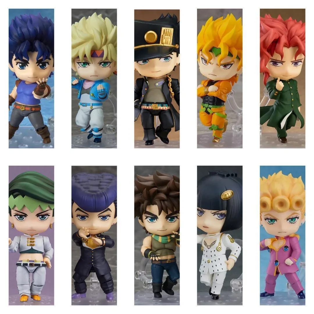 

Аниме Jojo Bizarre Adventure Nendoroid Q версия Сменная модель лица 10 см Фигурка игрушки Kojo Jotaro Dio Brando с коробкой