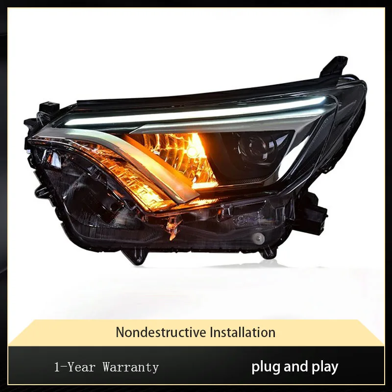 Car Lights for Toyota RAV4 2016 2017 2018 2019 LED Auto Headlights Upgrade High Configure Design Xenon Lamp Accessories