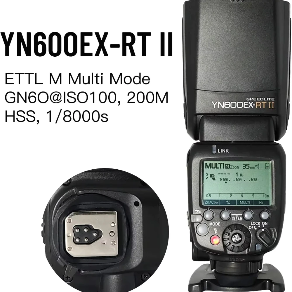 YONGNUO Wireless TTL/HSS Flash Speedlite Set YN-E3-RT+YN600EX-RT II For Canon 5D Mark II/III/IV, 1DX III, 6D Mark II And EOS R5.