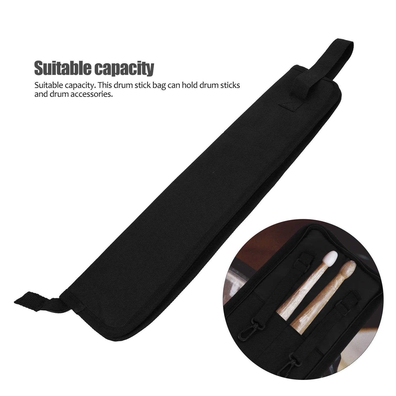 

Drum Stick Bag Accessories Drumstick Case Carrying Sticks Holder Folding Travel