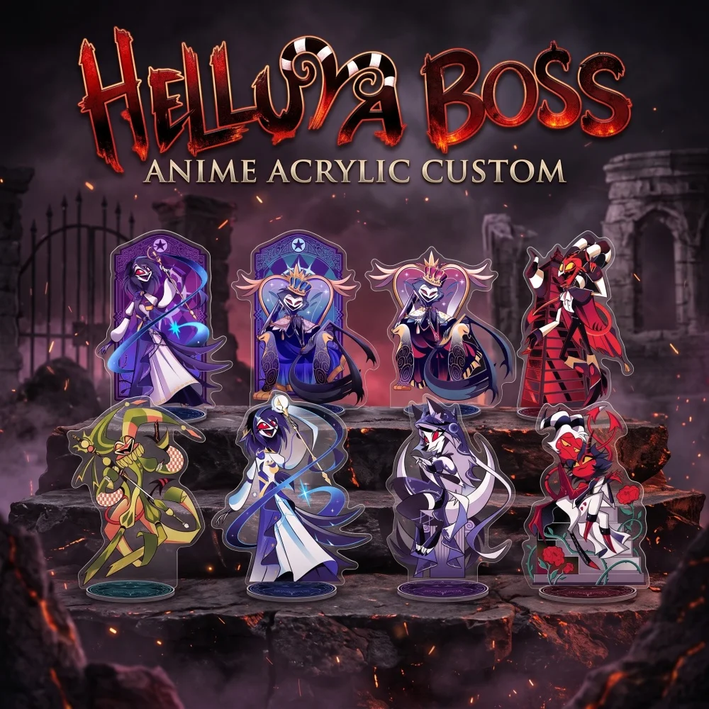 Helluva Boss 2026 New Acrylic Stand Keychain Blitzo Stolas Moxxie Millie Loona Octavia Custom Character Merch