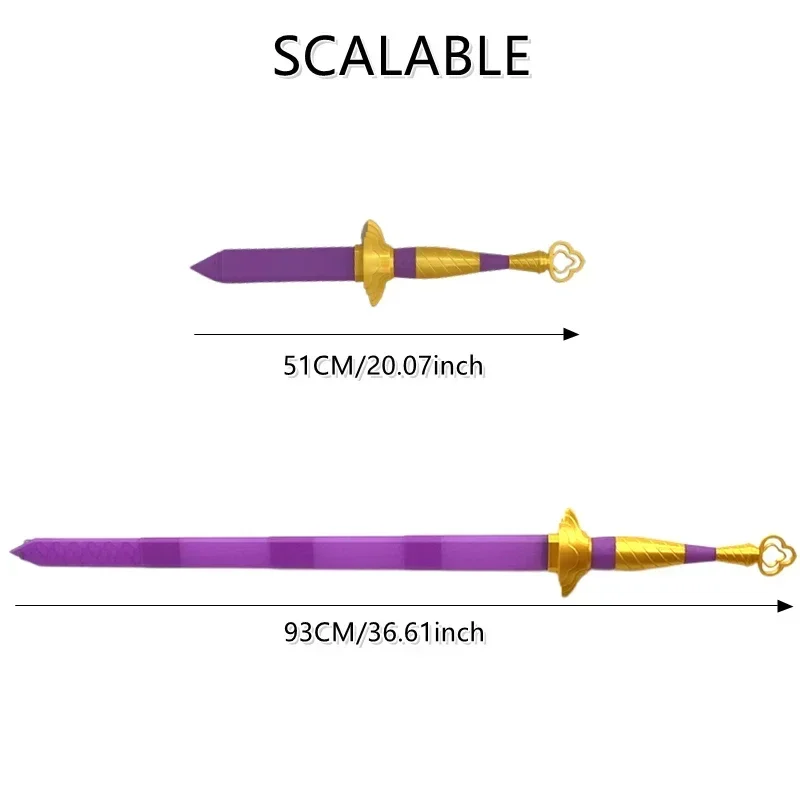 Demonio dibujos animados juego de rol cazadores Halloween Rumi espada larga cuchillo accesorios trajes brazos carnaval Cosplay accesorios de disfraz