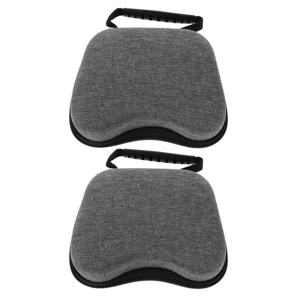 2Pcs Lightweight Protective Controller Bag Hard Shell Exterior Soft Lining for Gamepad Travel Carry