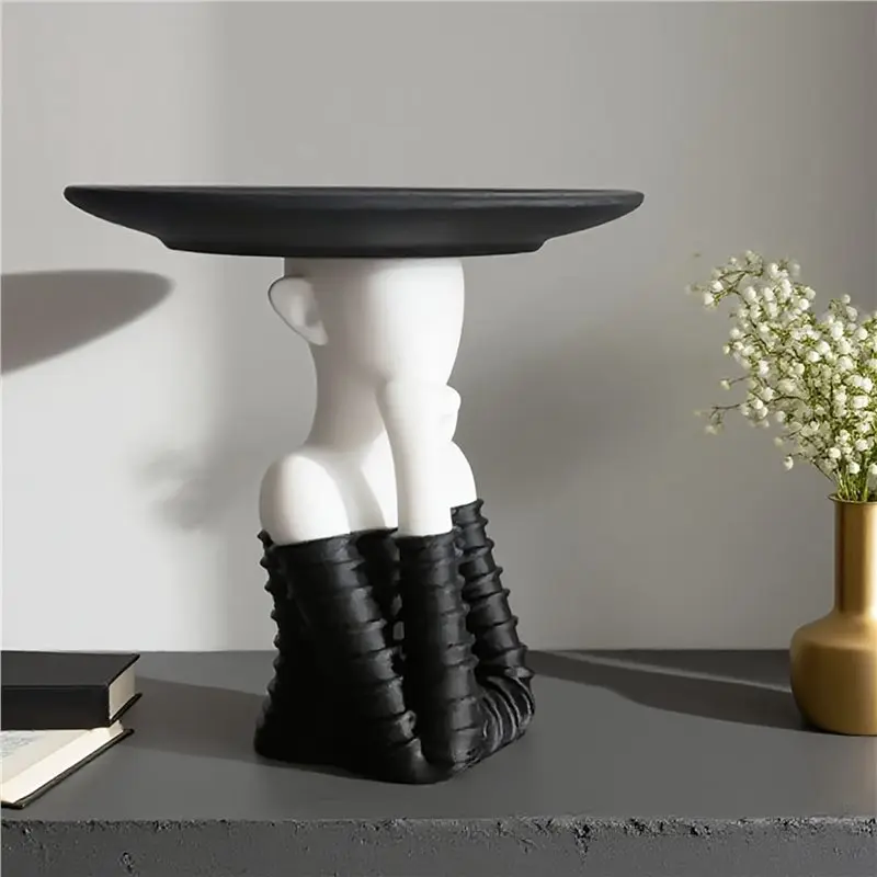 Hot Selling-Minimalist Humanoid Key Storage Ornament, High-End Home Accessories, Porch Desktop Decorative Tray Design,Minimalist