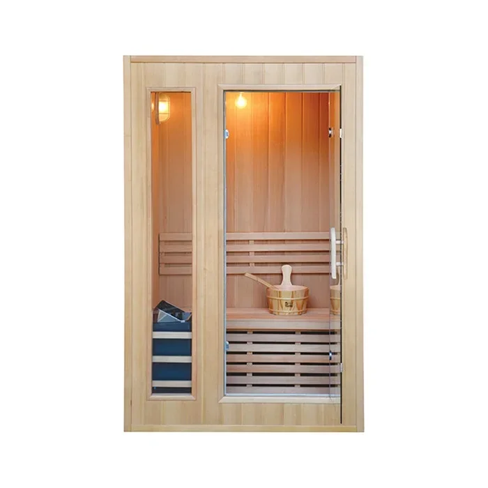 Hemlock 2 Person Outdoor Traditional Sauna Room Factory Sauna Steam Shower Room