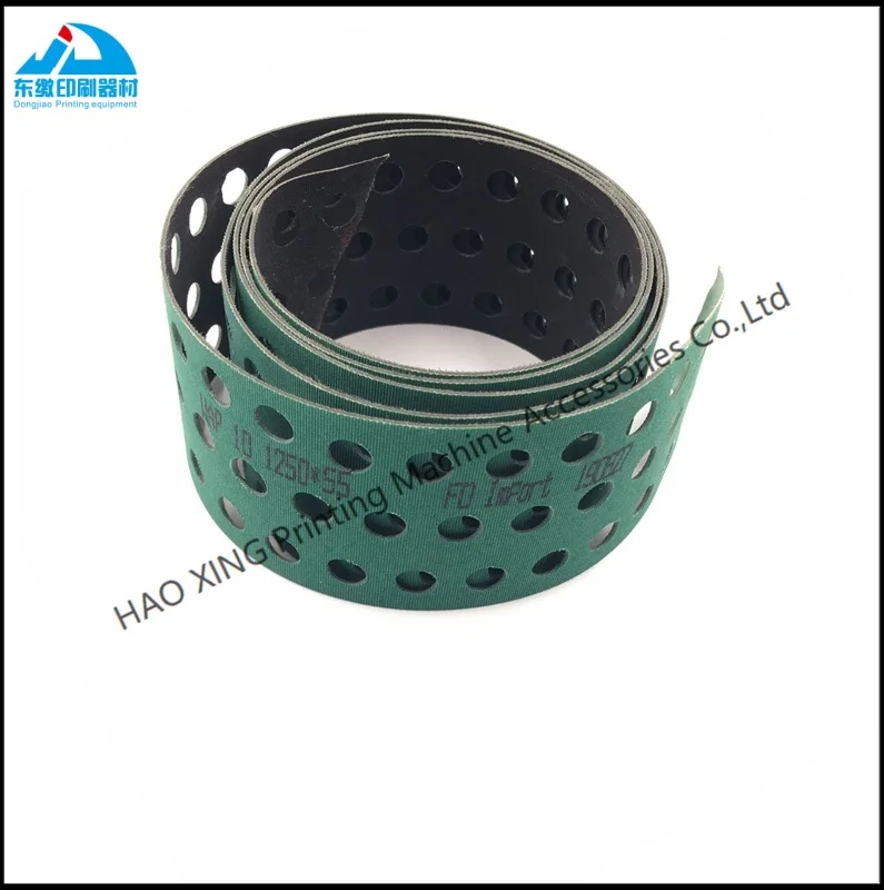 قطع غيار ماكينات الطباعة حزام حجم 1250x55 مللي متر M2.020.017 ل هايدلبرغ SM74 ملحقات الطباعة تسليم حزام الورق