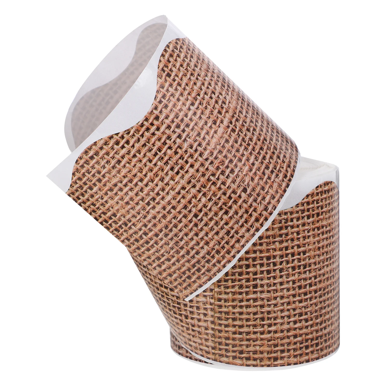 

1 Roll Scalloped Border Trim Sticker for Bulletin Board Decorative Wall Blackboard Classroom DIY Craft Display Decoration