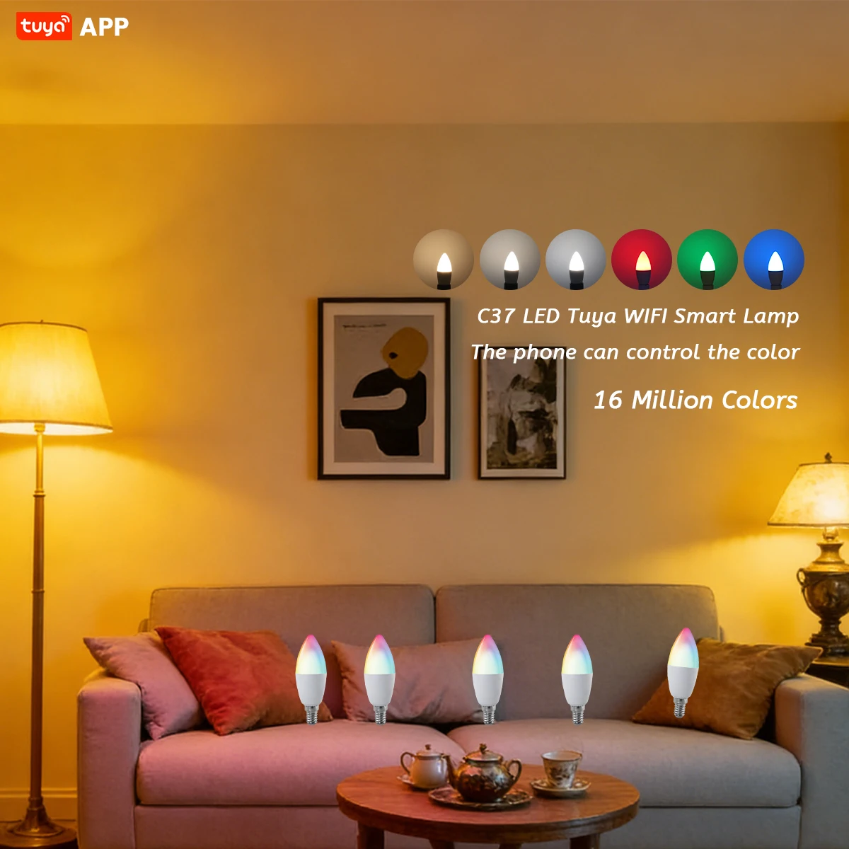 Vela C37 RGB WiFi E14