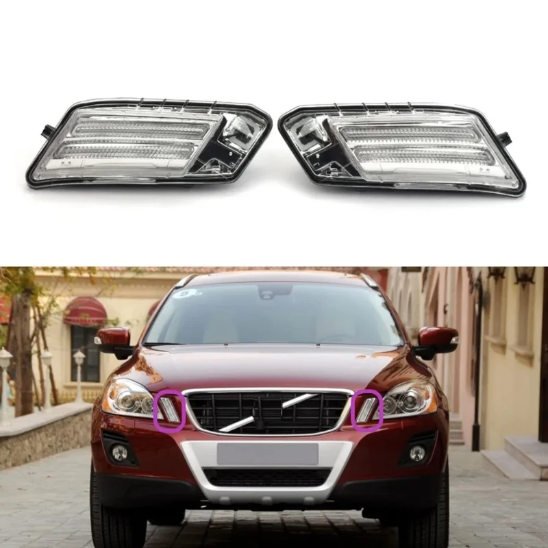 

Left/Right Turn Lamp for XC60 2009-2013 31290873 31290874 Front Bumper DRL Daytime Running Light