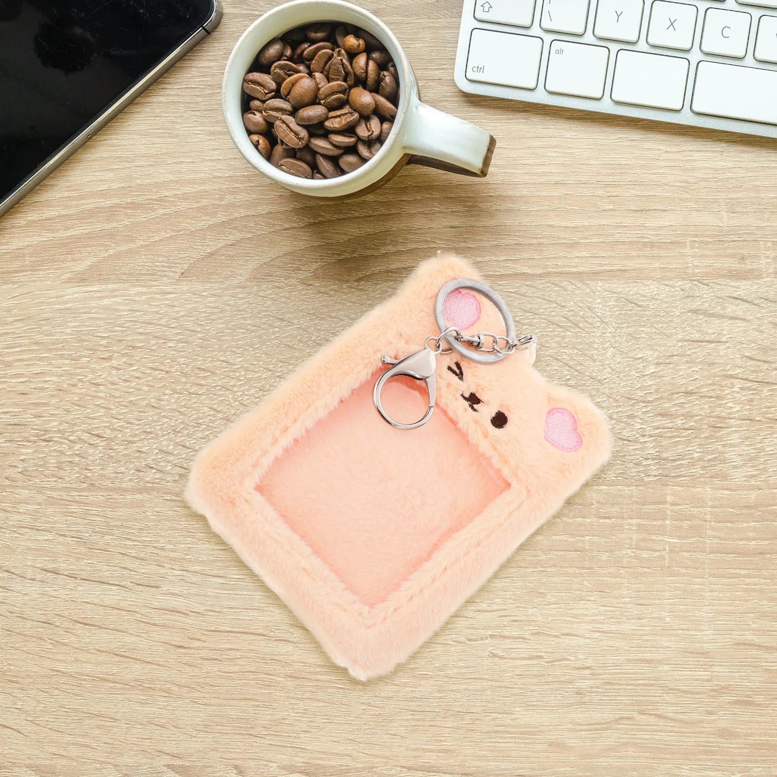 Transparent Holder Clip Cartoon Soft Transport Holder Personalized Student Card Protector Cute Front Pocket Wallet