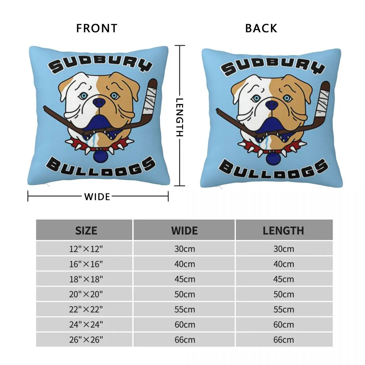 Sudbury Bulldogs - Shoresy Logo Rectangle Pillowcase Cushion Cover Decor Bedroom Bed Home Comfort Throw Pillow