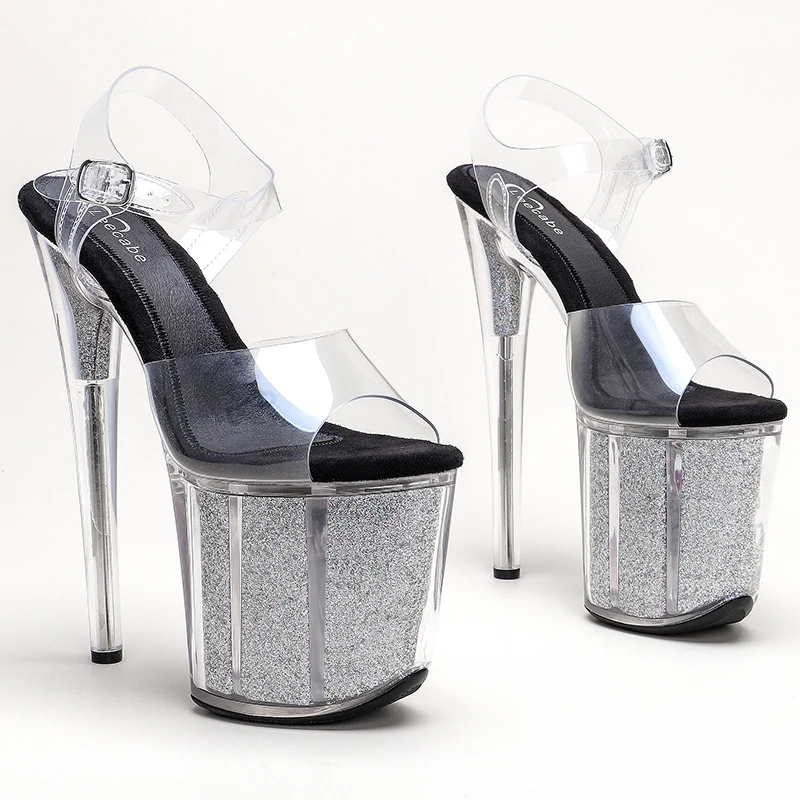 

Leecabe 8Inch/20cm shiny Platform High Heels Style Sexy Pole Dance Shoes Stripper Heels Models Party Show Stage Women Sandals 1L