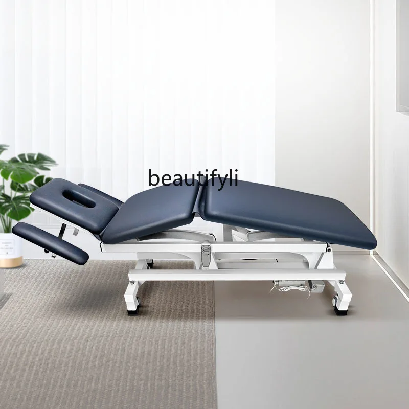 Electric Lifting and Foldable Facial Bed Whole Body Rehabilitation Physiotherapy Massage Massage Couch