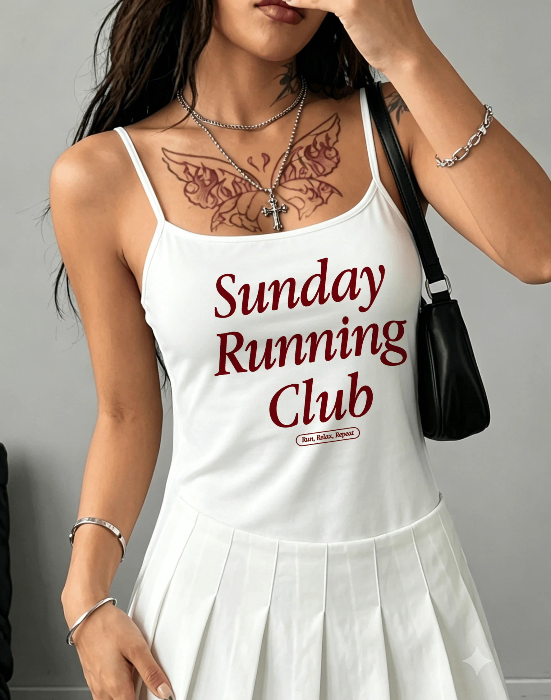 Sunday Running Camisole Girls Letter Tank Top Gym Workout Tennis Outfits Vest Aesthetic Athletic Sporty Summer Crop Tops